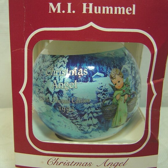 5 Vintage M.I. Hummel glass ball ornaments--1988-1992 - Picture 6 of 6